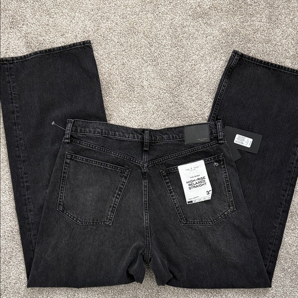 Rag & Bone The Shea -high-rise, relaxed, straight jeans NWT - Picture 4 of 11